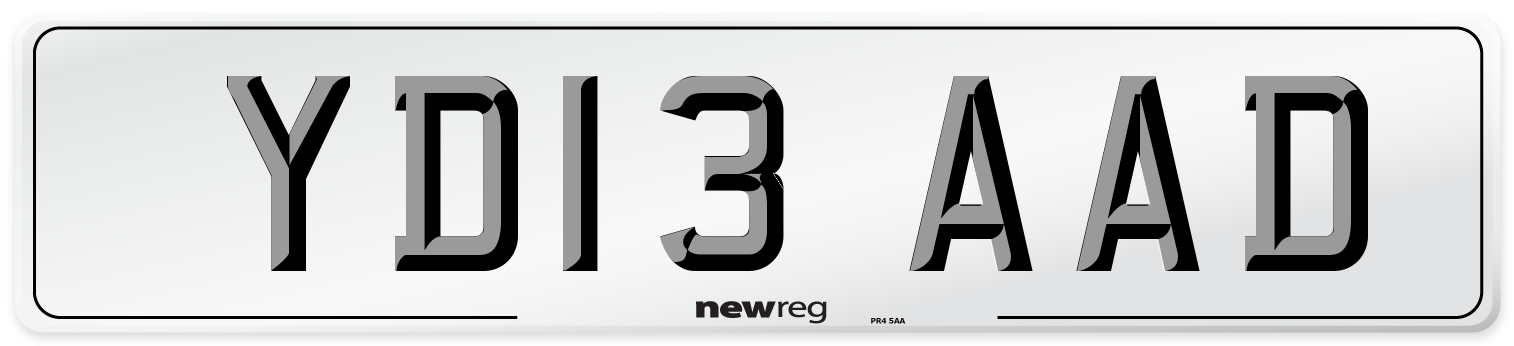 YD13 AAD Number Plate from New Reg
